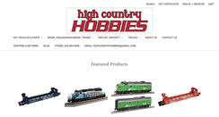 Desktop Screenshot of highcountryhobbies.com